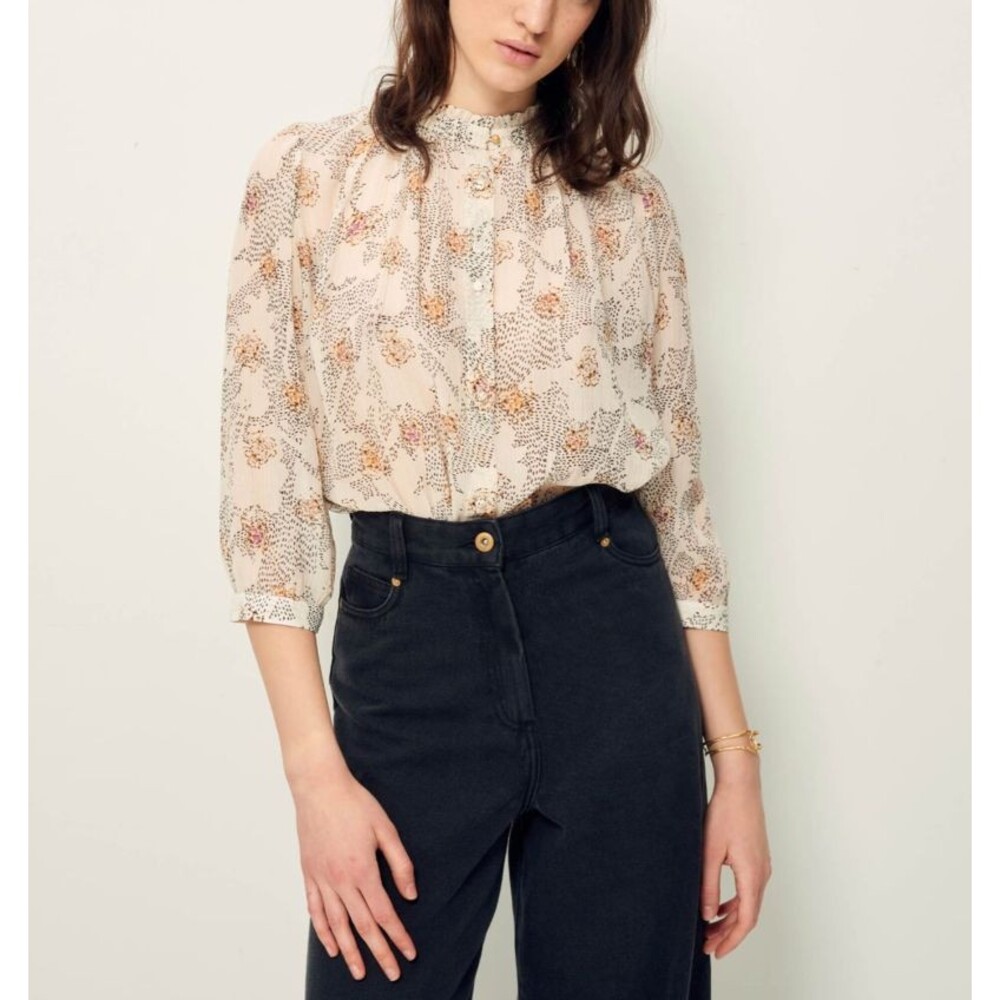 Sessun Top Lylee Blouse Button Down Delicate Elegant